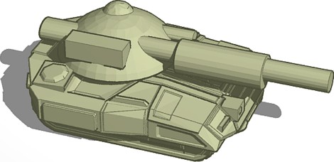 6mm Battletech Po Tank by dramartel