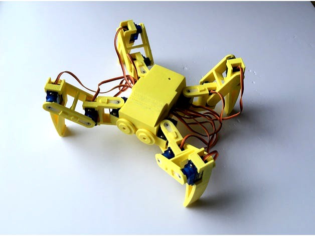 Ez Arduino 12 DOF Quadruped Robot - Spidey by manic-3d-print