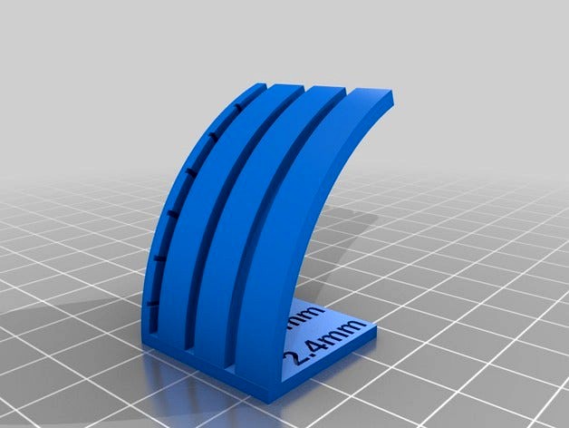 Customizable Curved Overhang Tester by kickahaota