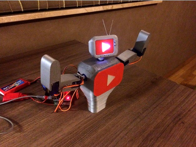 Subby the interactive youtube subscriber robot by Bribro12