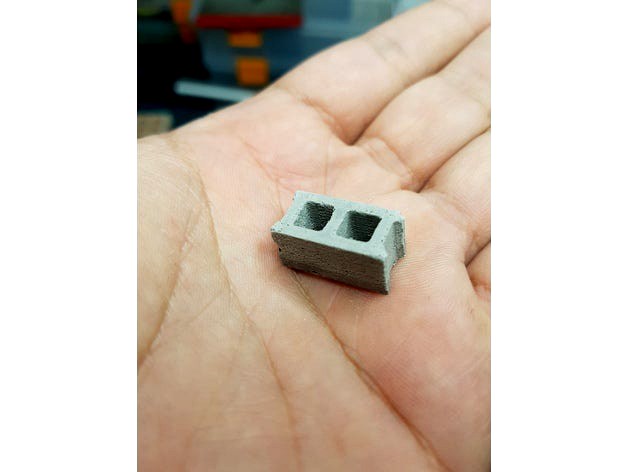Concrete Cinder Block mold 1/20 by Cagatay