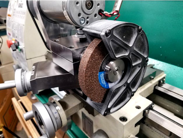 Toolpost Grinder Wheel Guard by clough42