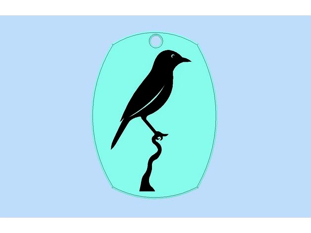 Blackbird_Key-chain by krkevin