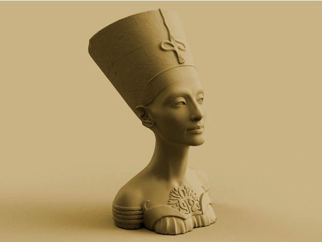 Queen of Egypt Bust Flower Pot by SylvanKnight