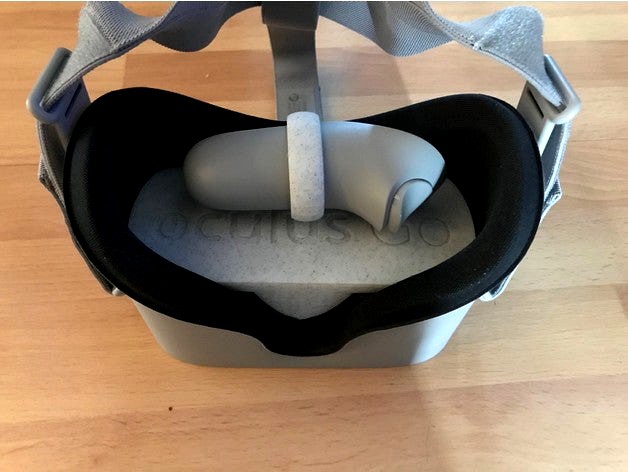 Lens Cover and Controller Holder for Oculus Go by Chimaera