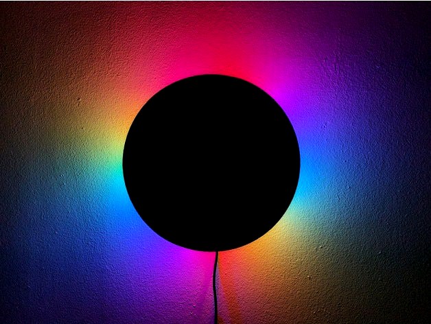 Eclipse RGB LED Wall Lamp with Wi-Fi by jasoncoon