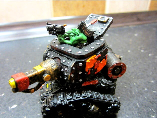 Grot tank - turret upgrade - opening hatches by AgentSmith99