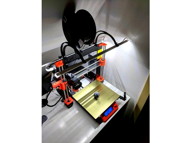 PRUSA i3 mk3 led strip attachment by jomojomo95