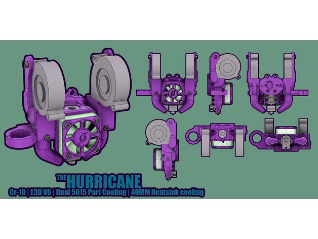 Hurricane V6 Duct for Cr-10 by CoffeeOutlaw