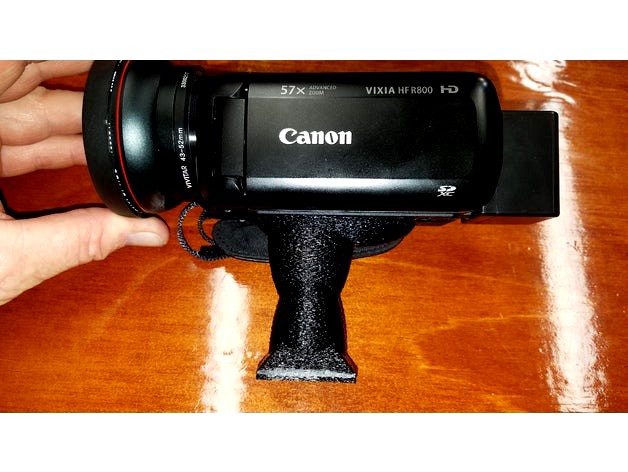 Custom Canon Vixia HF R800 35mm Base Tripod Mount For SunPak by JimmyShawsTidbits