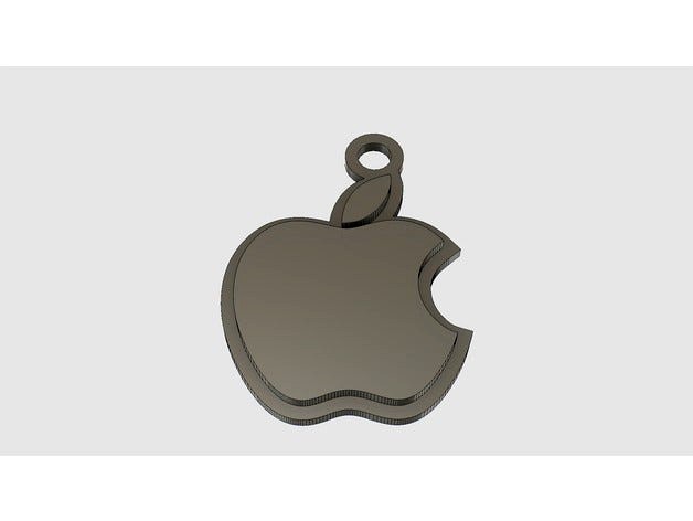 Apple Logo Key Fob by pol_whistle
