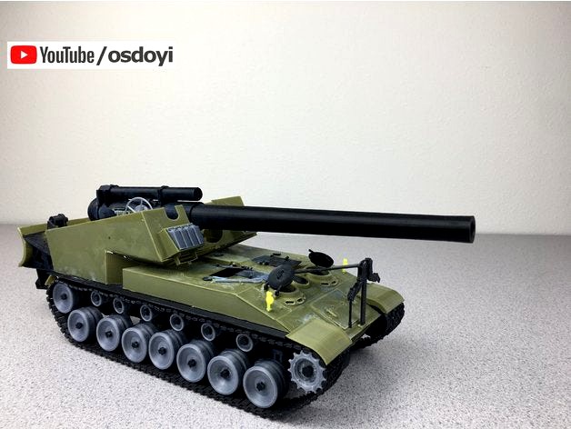 3D Printing T92 Self-propelled Artillery(Challenge your limits) by kangkang1949