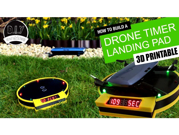 Drone Landing Pad with Arduino Timing System by DIY_Machines