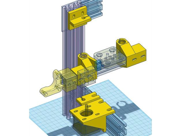 Z-Axis & X Gantry Mounts for Acme Nut Blocks by AikenJG