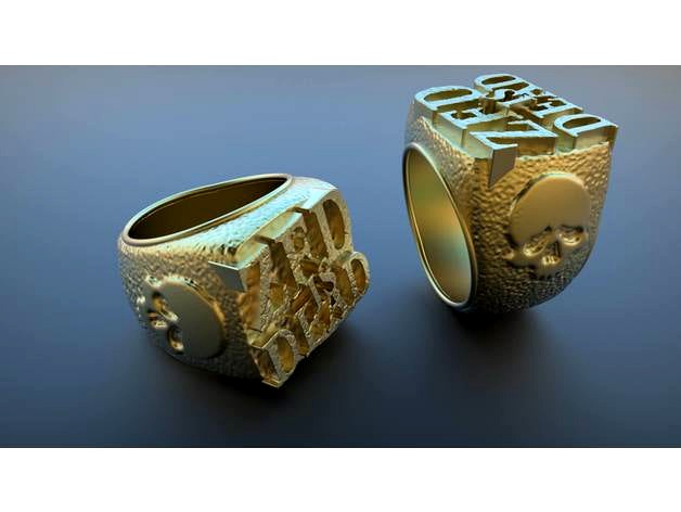 Zed is Dead Pulp Fiction themed Ring by AdditiveDesignStudio