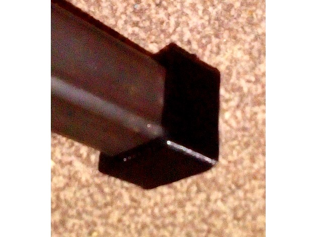 1" box section square tubing end cap by jugglingandy