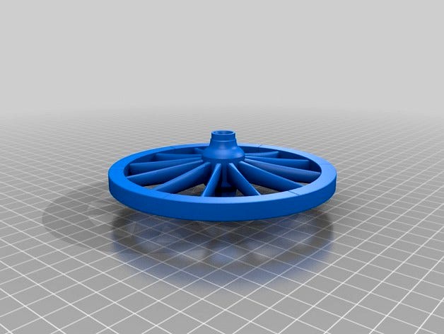 remix of cannon wheel for model of cannon from Castle of Buedingen by Intrudermax