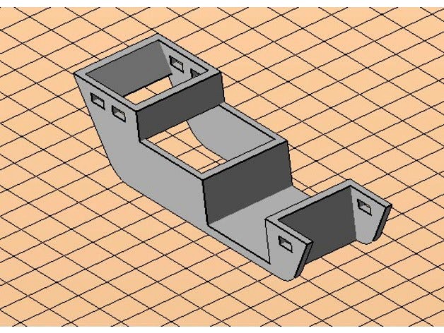 Creality CR-10S5 Strain relief bracket for heated bed cable by Digi-Kitsamus