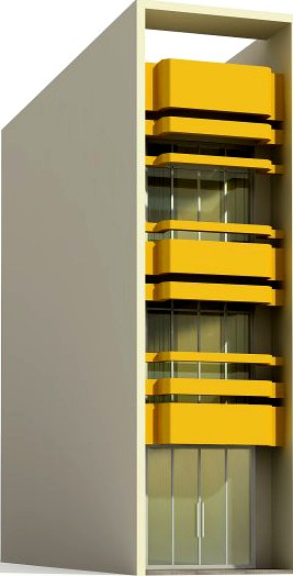 Balcony Shophouse 3D Model