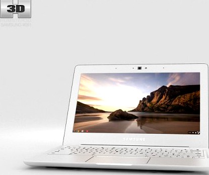 Samsung Chromebook 2 116 inch Classic White 3D Model