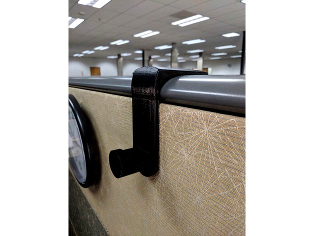 Cubicle hook for ellipsed-top wall by jay408