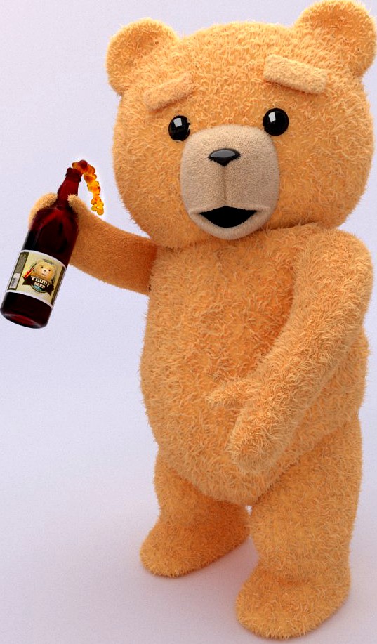 Teddy Bear - Beer for Bears 3D Model