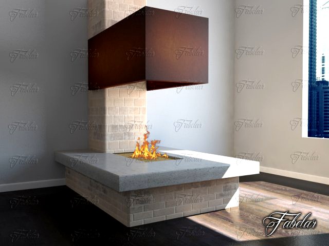 Fireplace 02 3D Model