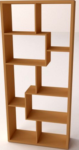 Bookshelf v2 3D Model
