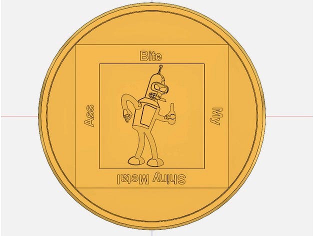 Bender Coin by SuperStarPrinterPro