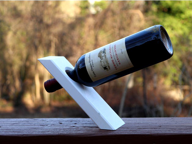 Floating Gravity Wine Bottle Holder - DEFY GRAVITY!  by AndrewSink
