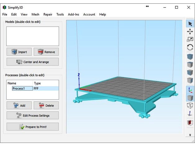 TEVO Bed profiles for Simplify 3D by Elzariant