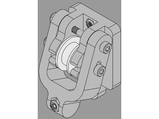 Prusa I3 MK3 Y axis Adjustable Belt Tensioner by MattyVee