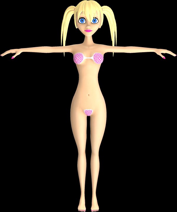 AlisaToonGirl 3D Model
