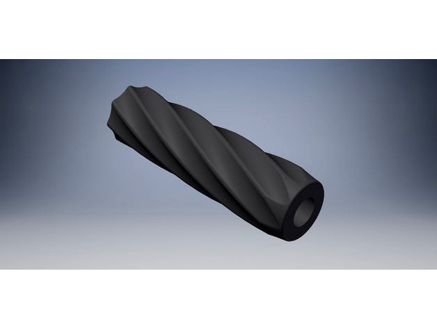 Fluted Mock Integral Airsoft Suppressor v2 by airsoftsuppressors
