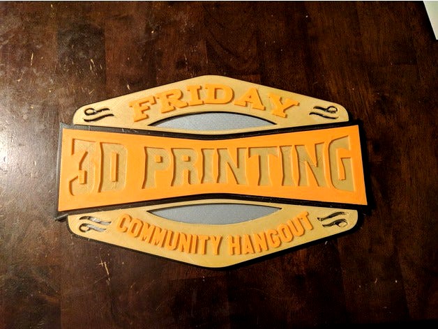 Friday 3d Printing Community Hangout ( F3DPCH ) Logo by Matthewflinchbaugh