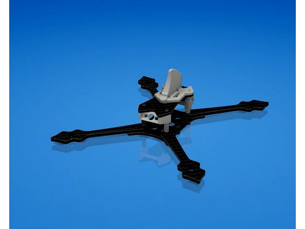 Seeker Underbone Pigtail mount 45 degrees by AlphaSquadMultirotor