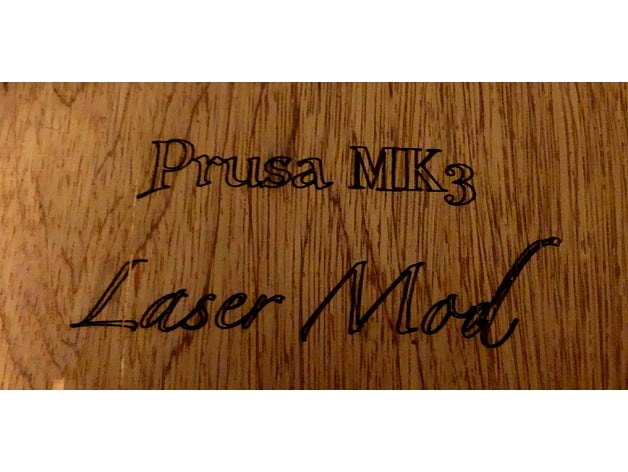 Prusa MK3 laser engraver / cutter mod by jltx