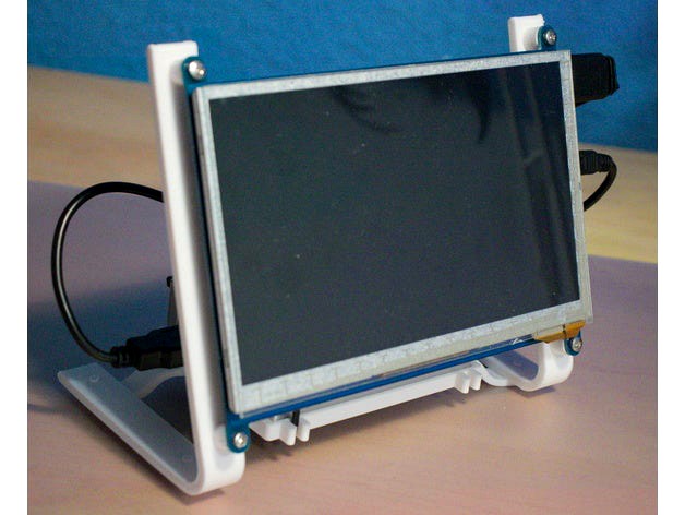 Waveshare 7 inch LCD display stand / small computer holder by Morn