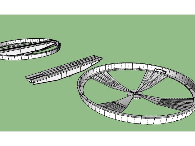 3d Train Turntable (1/29 scale) by markdash