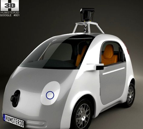 Google Self-Driving Car 2014 3D Model