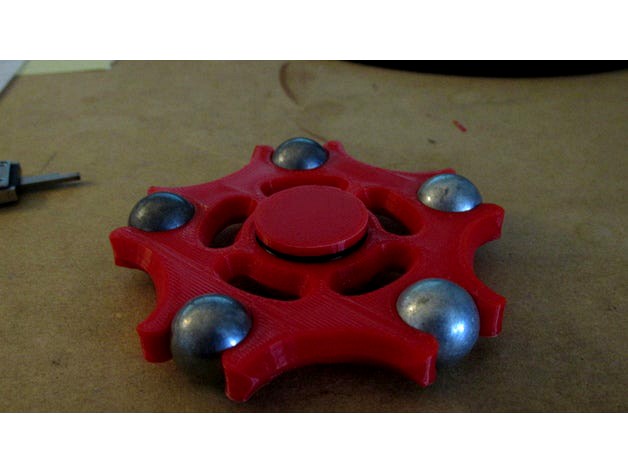 Ball Bearing Fidget Spinner by 3D_Cre8or
