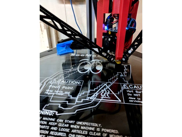 Slim Rostock Max v3 Fan for 713Maker Mounts by Horvaticus