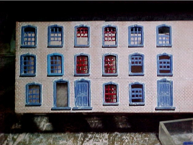 SCALEPRINT TERRACE HOUSES FRONT WINDOW/DOOR SET 00/HO SCALE by timbologist