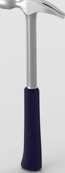 Steel nail hammer with grip 3D Model