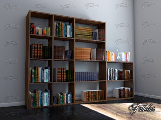 Bookshelf 03 3D Model