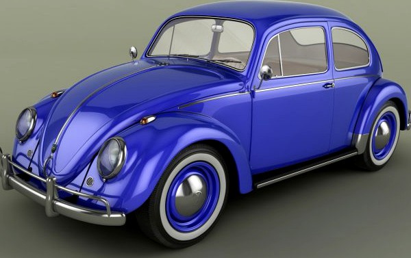 Volkswagen Beetle 1958 3D Model