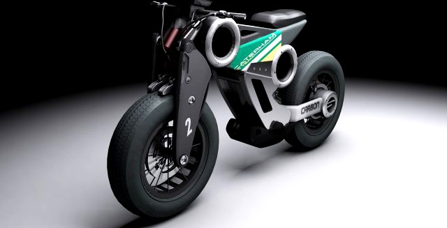 Futuristic motorcycle 3D Model