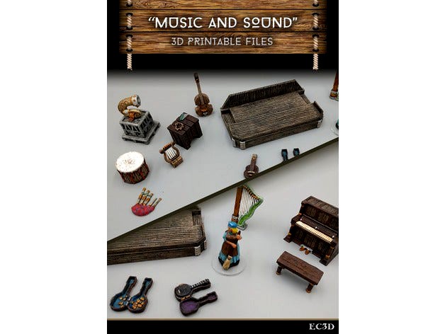 Music and Sound - 28mm Gaming - Sample Items by ecaroth