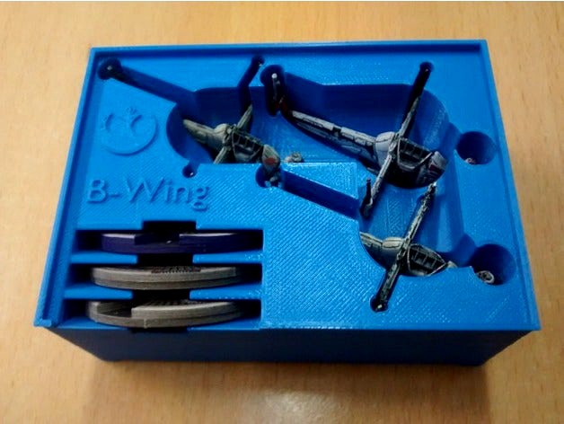 B-Wing x3 Holder (X-Wing Miniatures) for Stanley organizer by 3D_Pressure