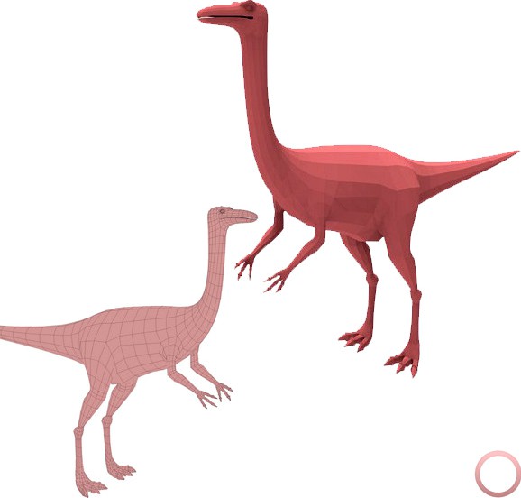 Gallimimus Base Mesh